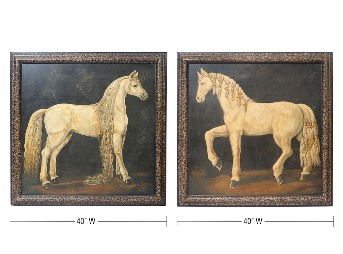 2 William Skilling Signed Horse Paintings (1 of 14)