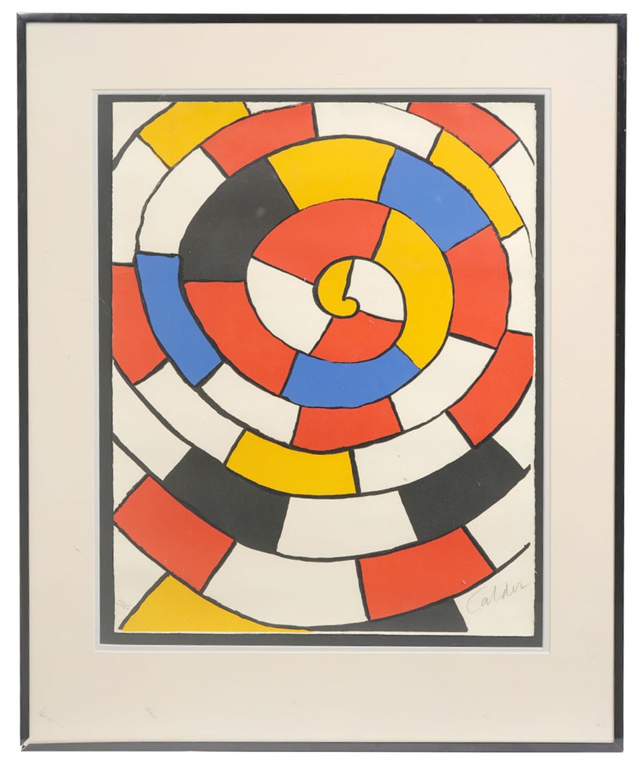 Alexander Calder 'Spiral' Color Lithograph (1 of 6)