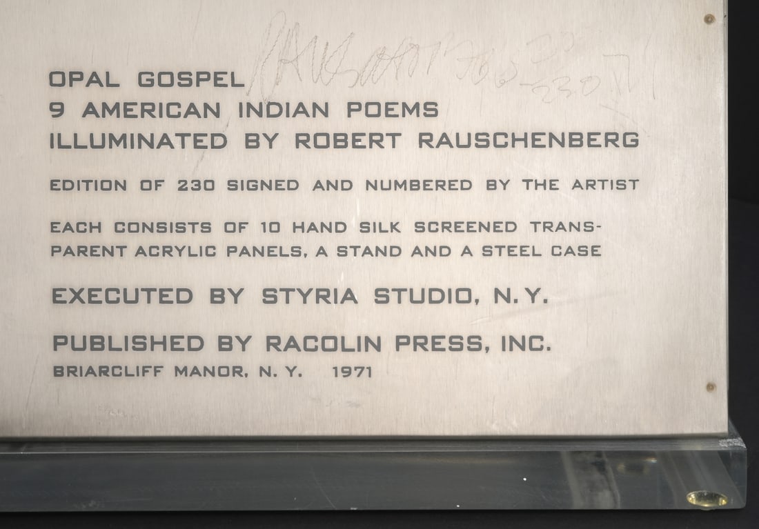 Robert Rauschenberg 'Opal Gospel' Screenprint Set - 19