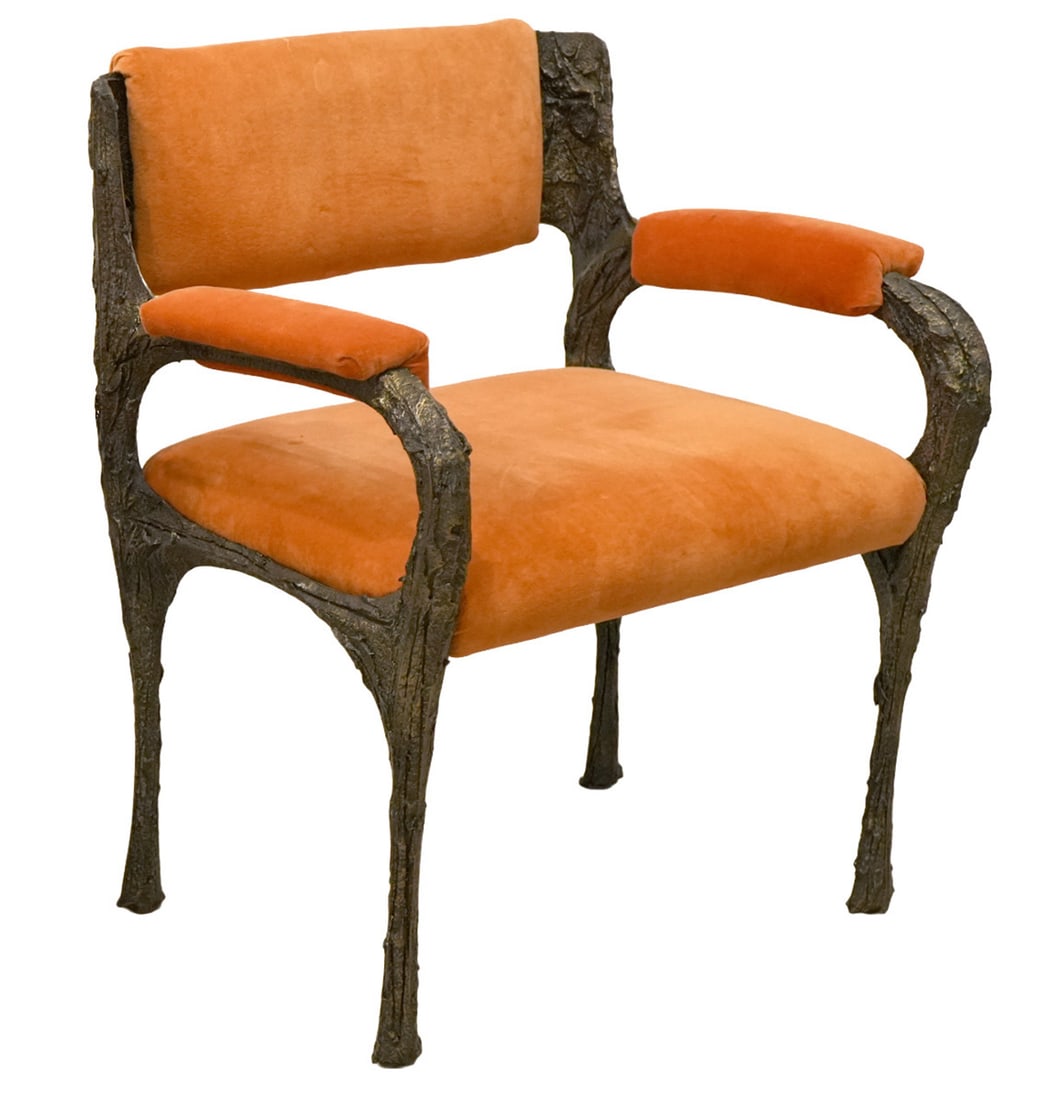 Paul Evans (1931-1987) Sculpted Bronze Chairs, Set of Six - 10