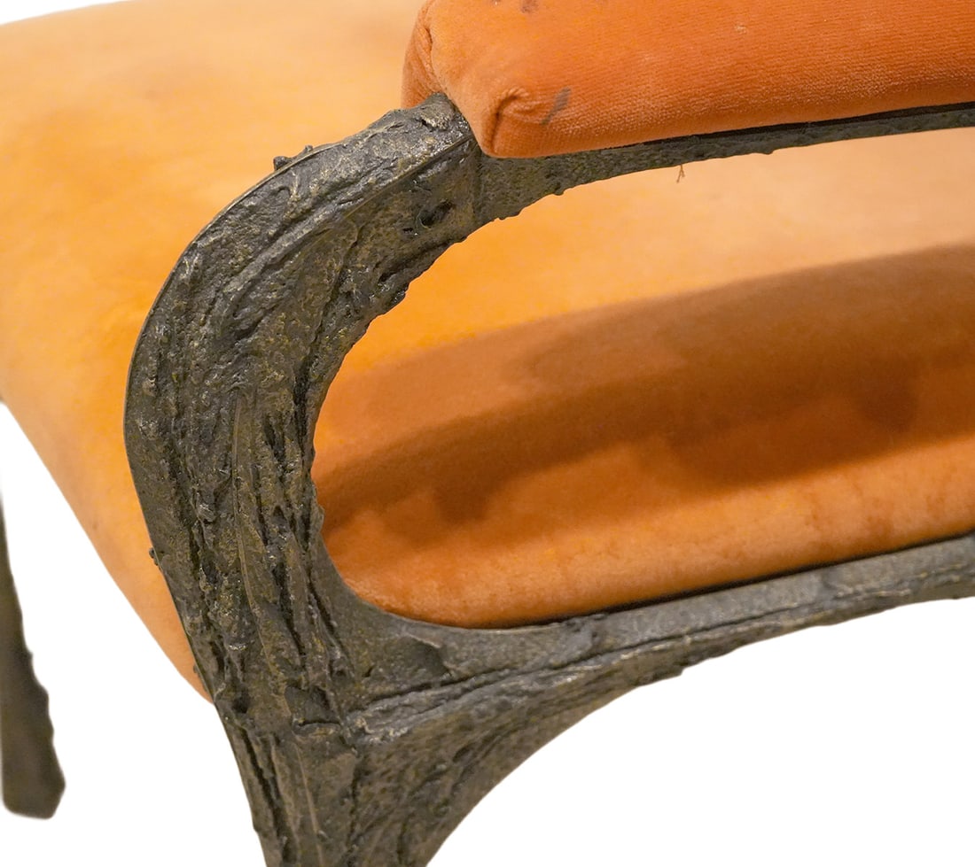 Paul Evans (1931-1987) Sculpted Bronze Chairs, Set of Six - 8
