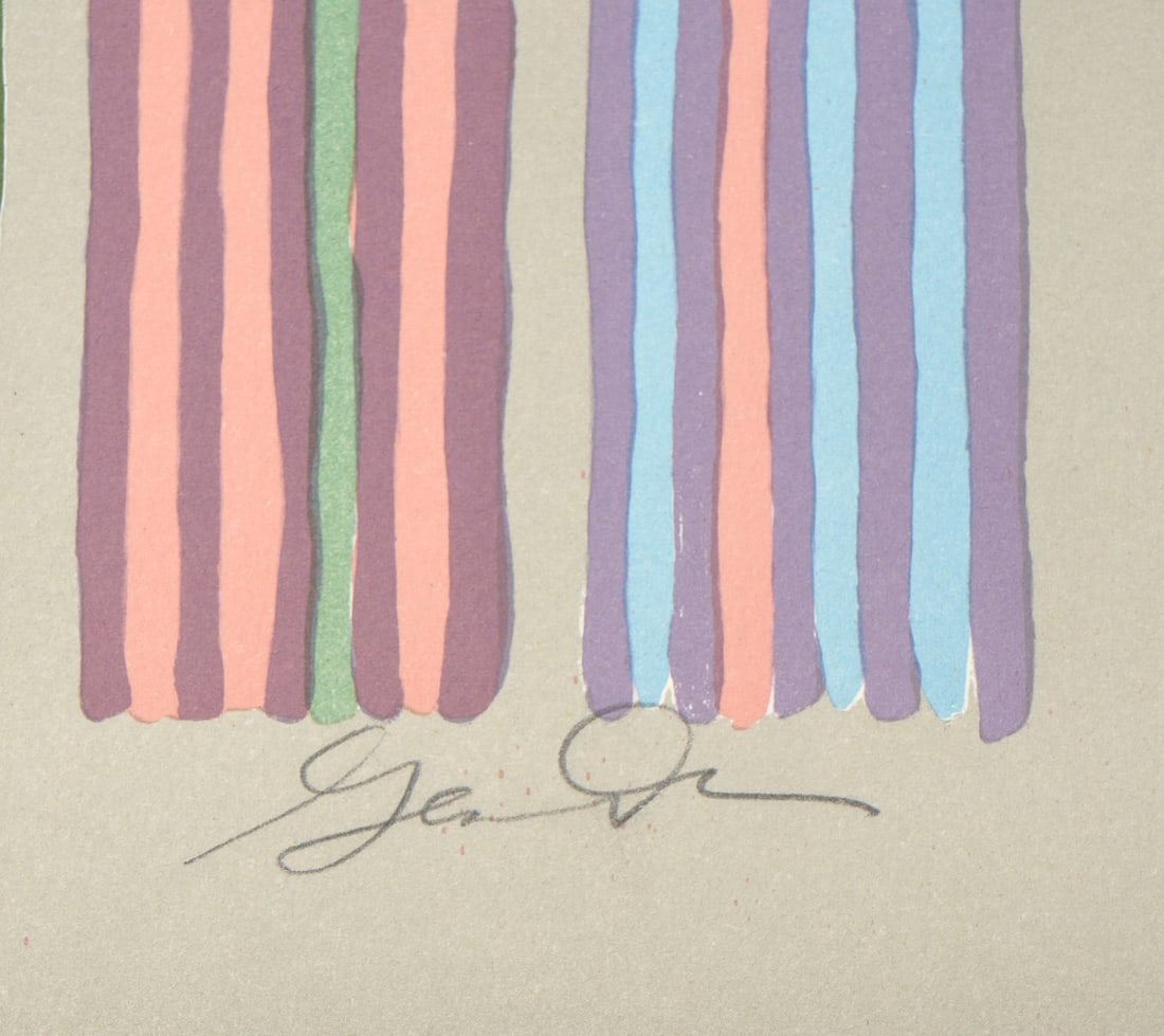 Gene Davis 'Royal Curtain' Screenprint - 2