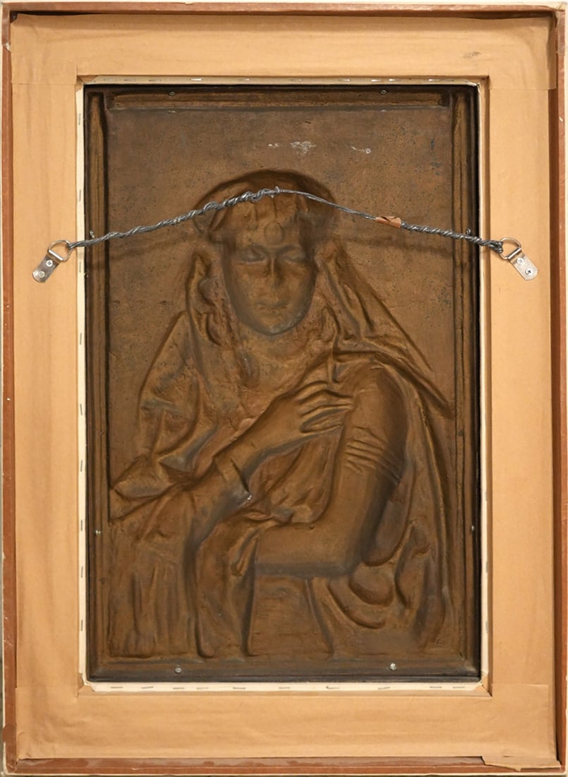 Louis Hottot Orientalist Polychrome Bronze Plaques - 9