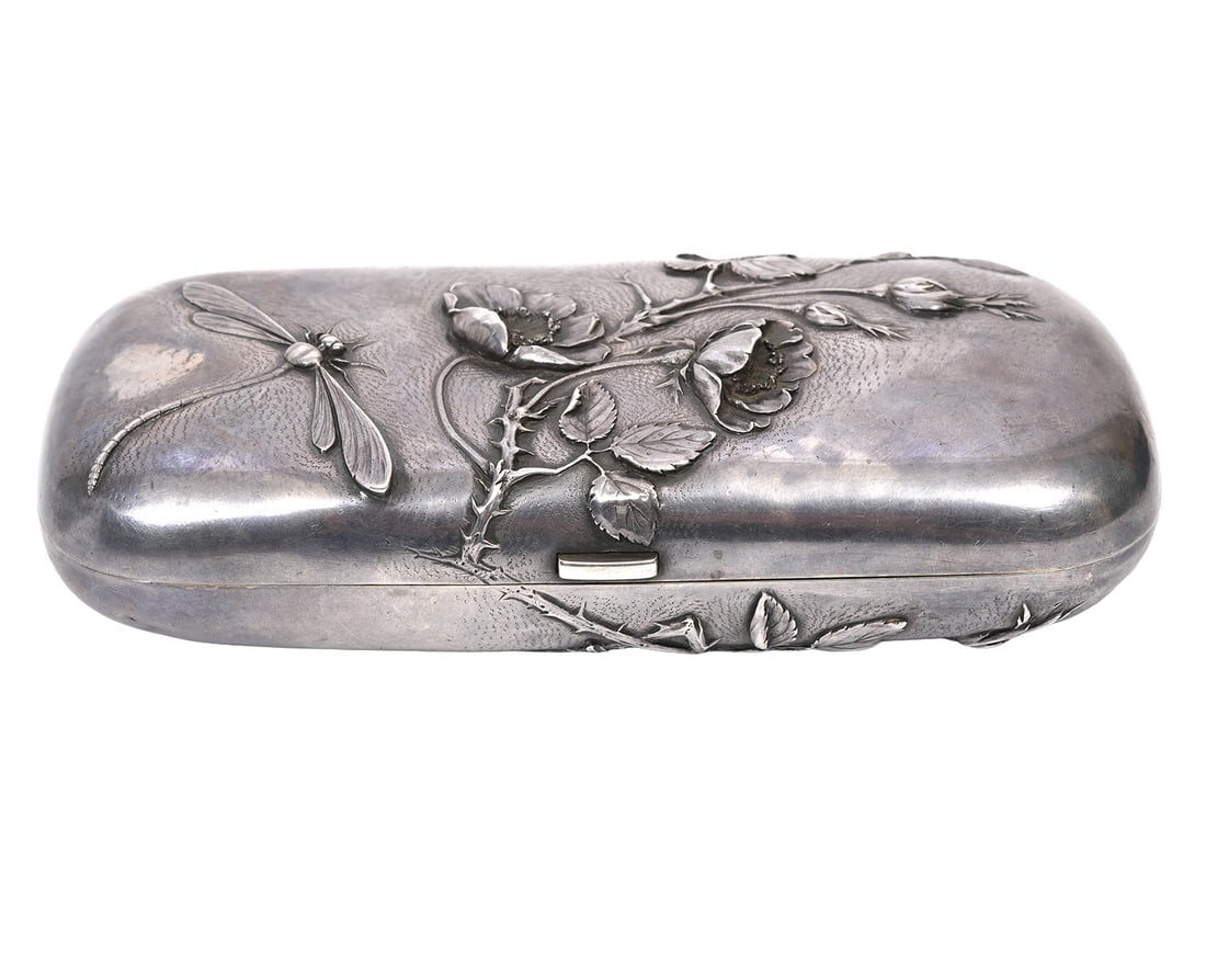 Russian Marked Faberge Silver Cigar Case (1 of 16)