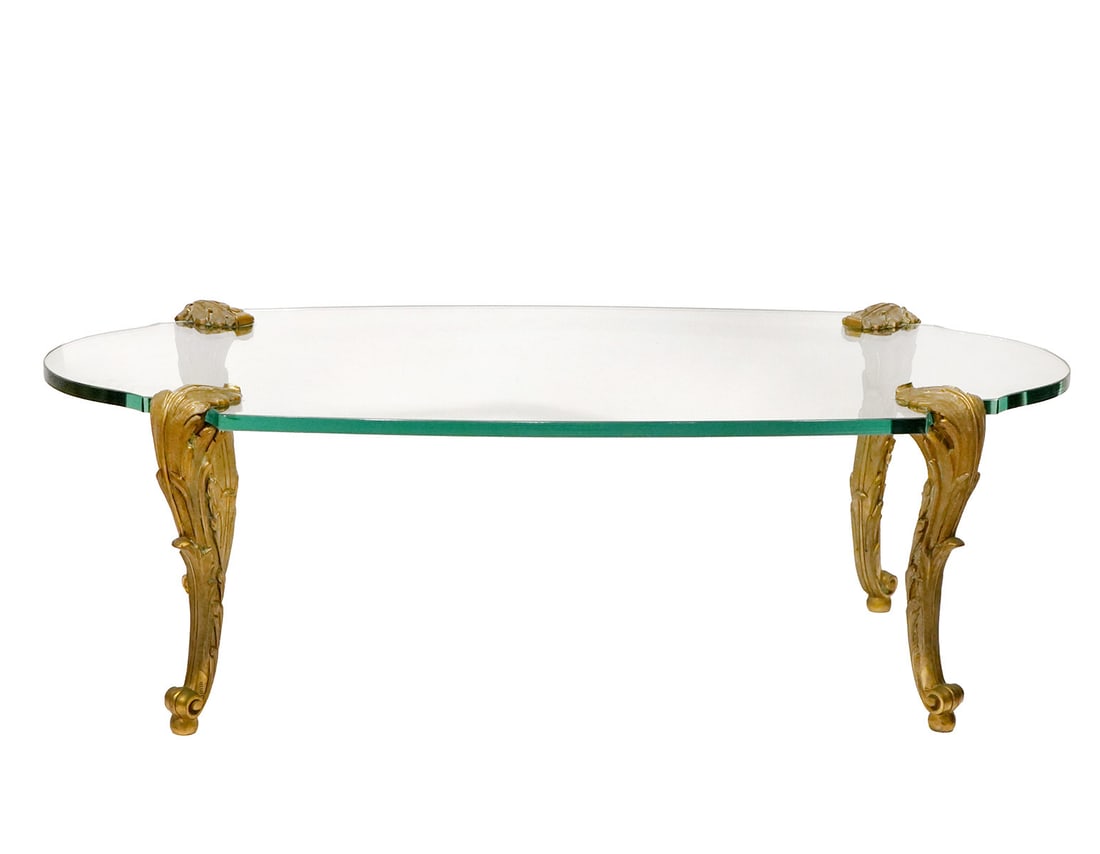 P.E Guerin Glass & Bronze Coffee Table (1 of 6)