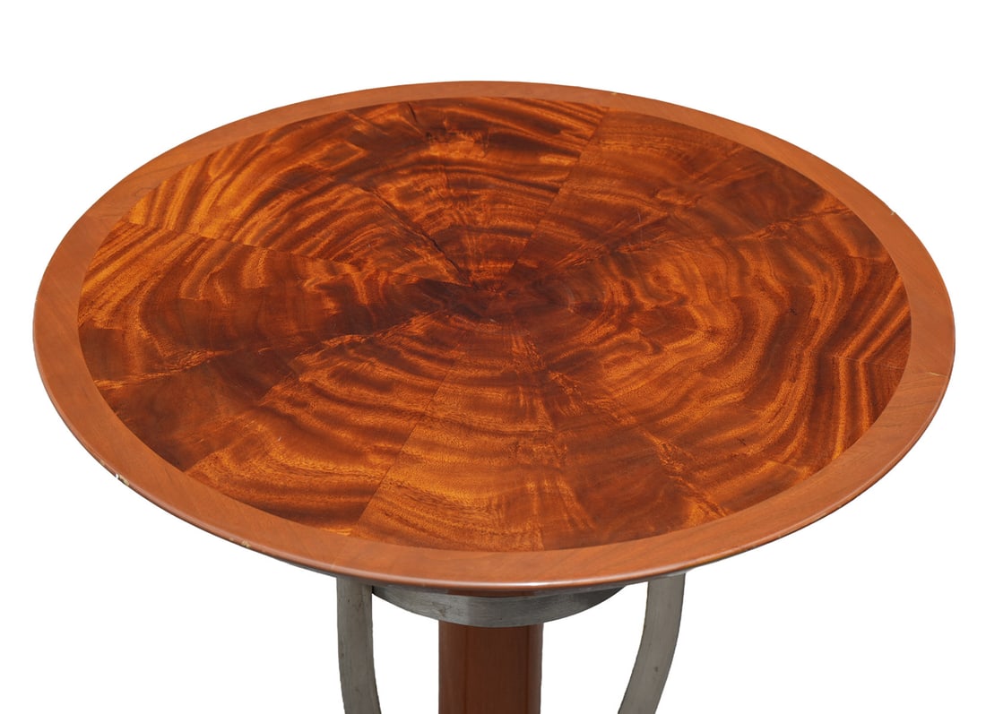 2 Pedestal Art Deco Side Tables - 5