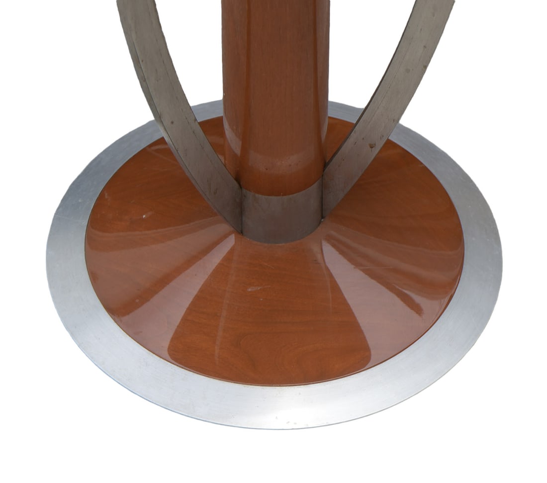 2 Pedestal Art Deco Side Tables - 6