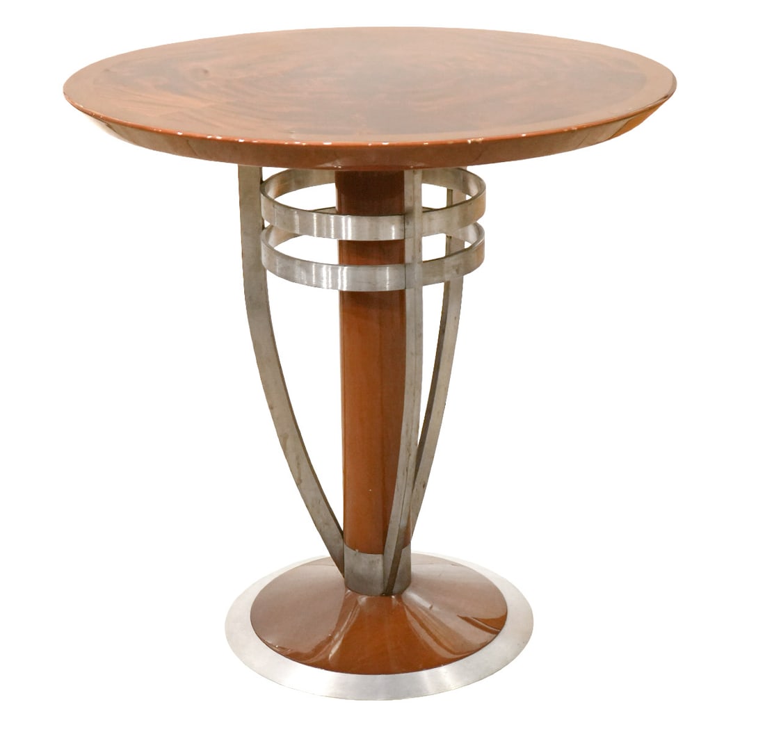 2 Pedestal Art Deco Side Tables - 8