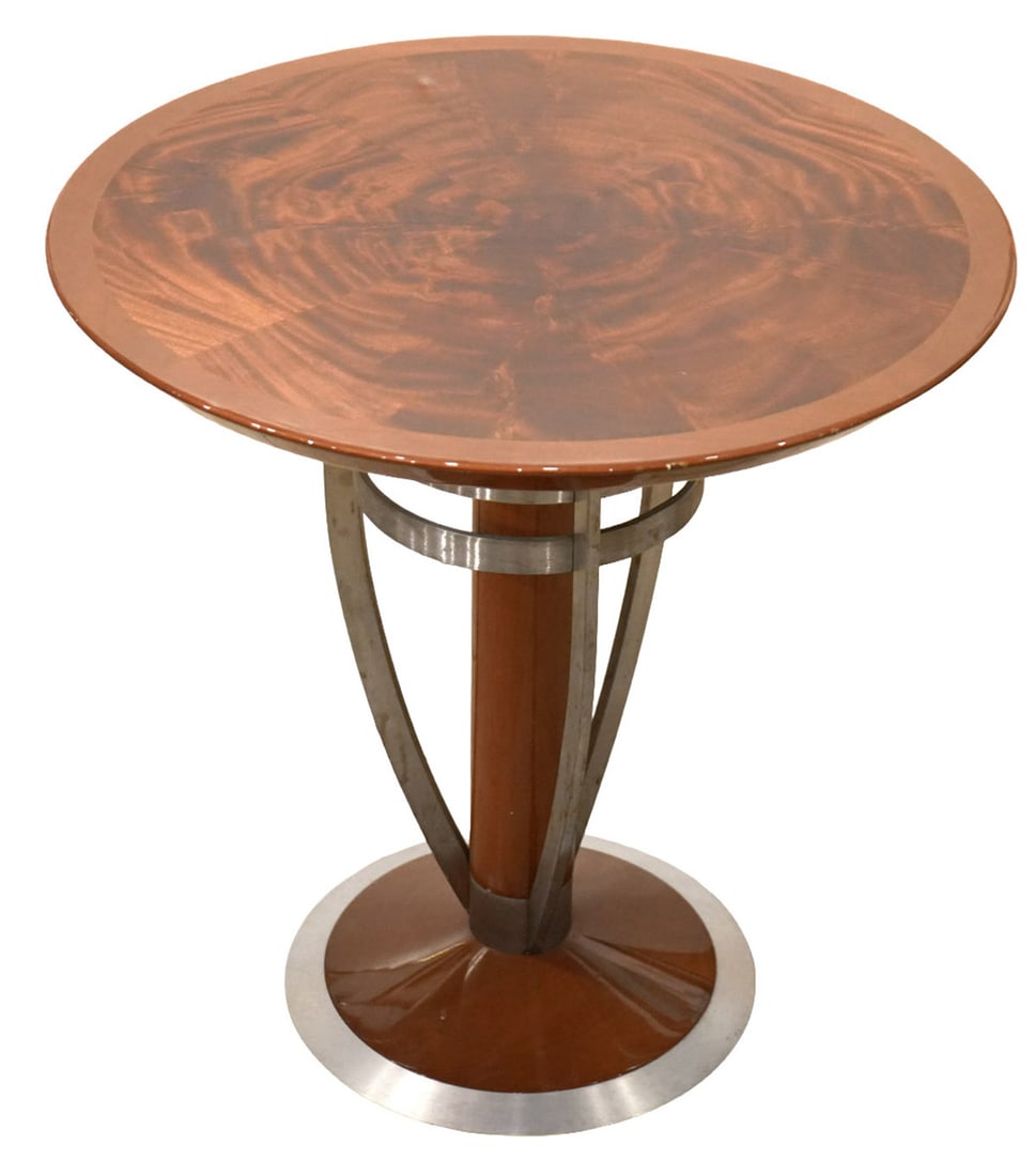 2 Pedestal Art Deco Side Tables - 9