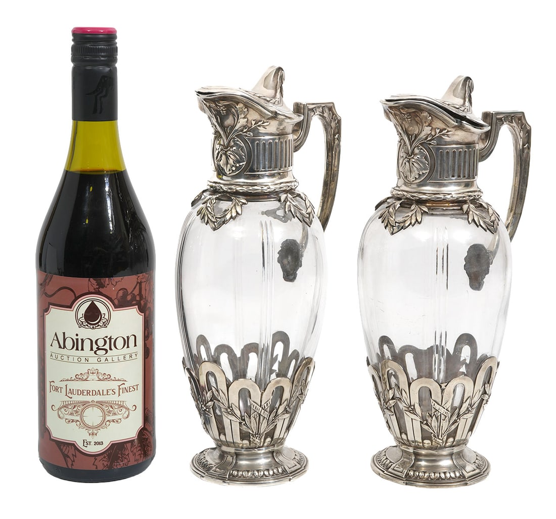 Pr. Christofle Silverplate & Crystal Decanters (1 of 13)