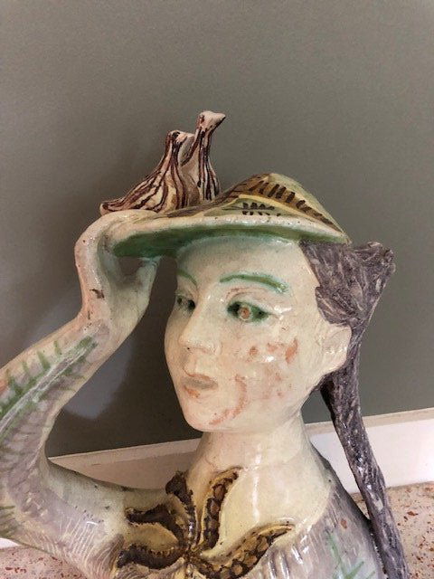 Alessio Tasca (sculpture): 1956. Height 24 inches. 15 wide. 11 width. 25 pounds. Signed and dated on base.