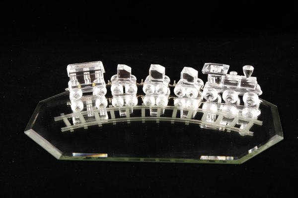 Swarovski Crystal 5-Piece Train Set with Base - 2