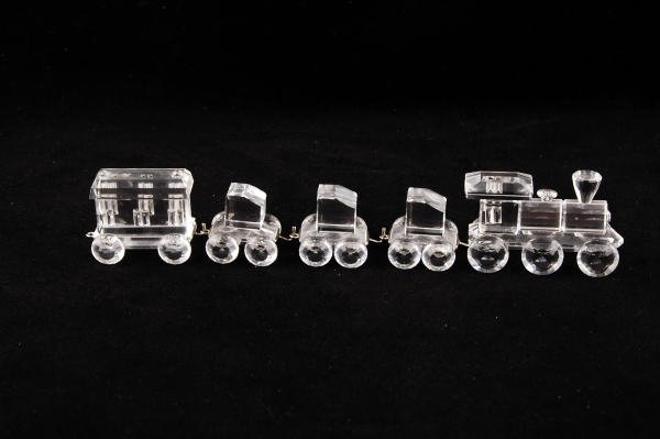 Swarovski Crystal 5-Piece Train Set with Base - 3