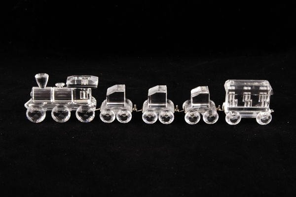 Swarovski Crystal 5-Piece Train Set with Base - 4