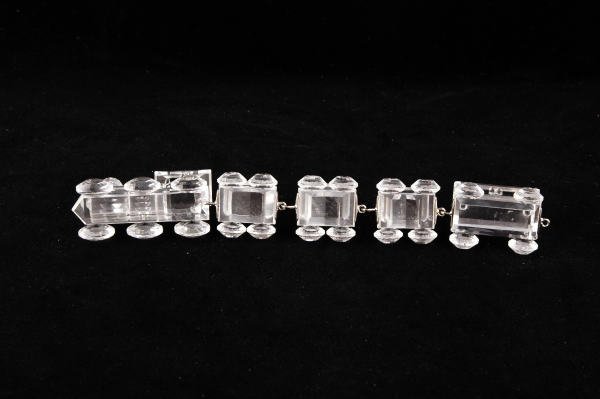 Swarovski Crystal 5-Piece Train Set with Base - 5