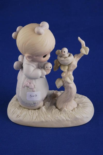 Precious Moments Fig. His Eye is on the Sparrow