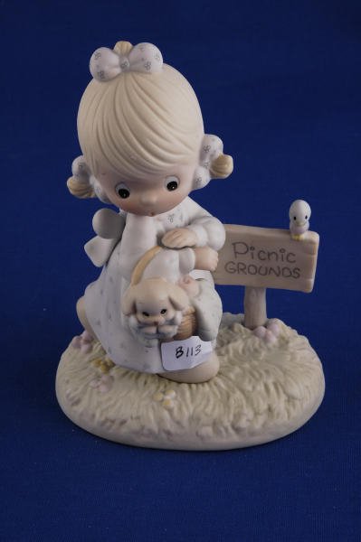 Precious Moments Figurine July Calendar Girl