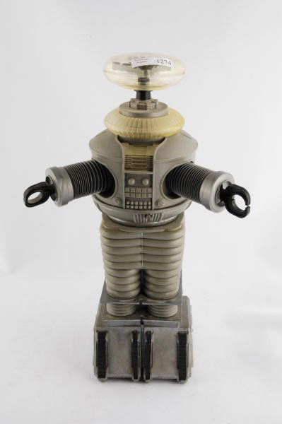 YM-3 Talking Robot Battery Op. Masudaya Japan Box: Hobbyworld Lost in Space Robot YM-3 Talking Robot Battery Operated Masudaya Japan in Box. 15.5" high.