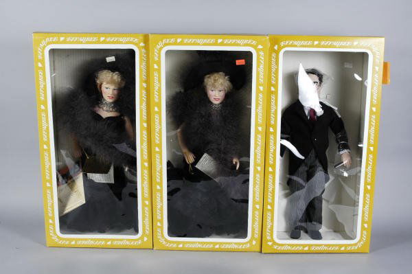 8 Effanbee Dolls 3 Groucho Marx & 5 Mae West: Group includes dolls from the Legend Series, 3 Groucho Marx and 5 Mae West.