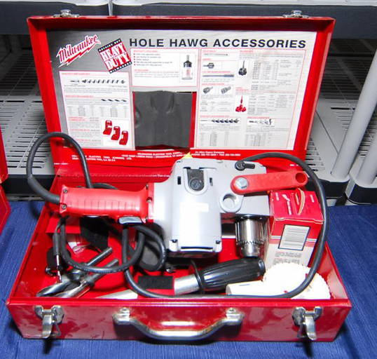 Milwaukee Heavy Duty Hole Hawg + Bits And Saws