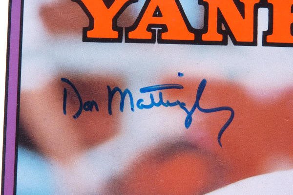 Don Mattingly & Gooden Autographed Topps Folders - 2