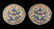 A PAIR OF IMPERIAL KESI YWLLOW-GROUND DRAGON ROUNDELS