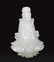 A SMALL CARVED WHITE JADE PENDANT, QING DYNASTY
