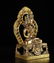 A GILT-BRONZE FIGURE OF AMITAYUS , Qing Dynasty - 3