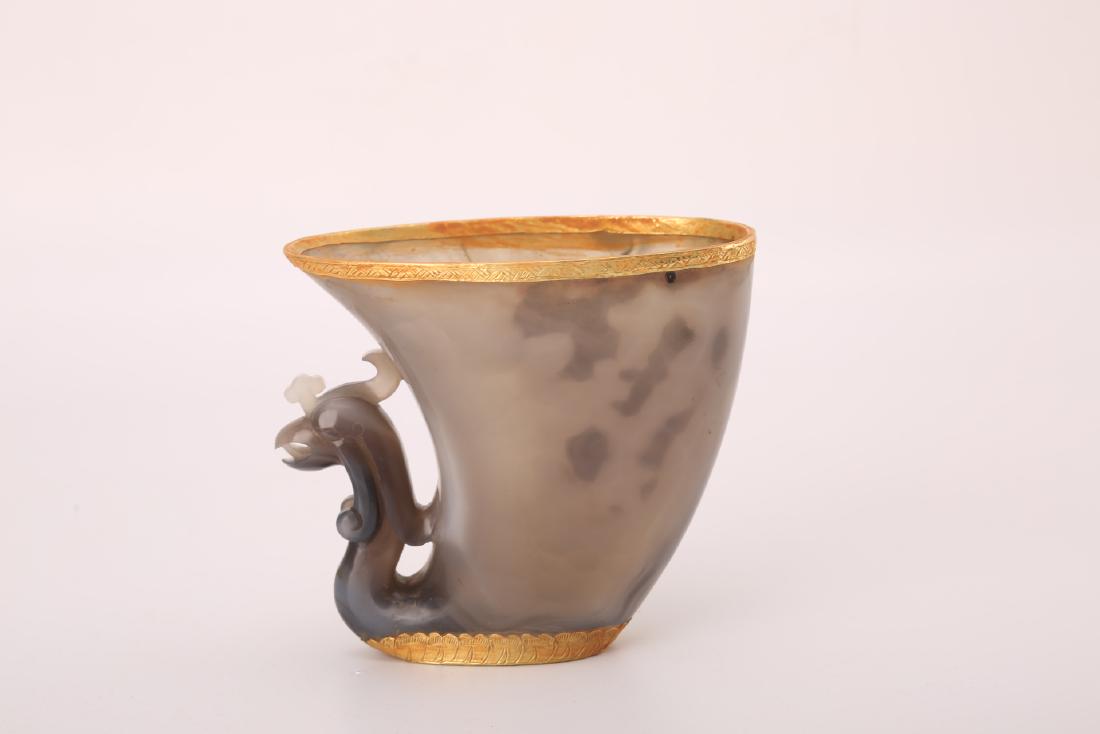 AN AGATE CARVING OF PHOENIX CUP.ANTIQUE (1 of 8)