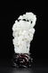 A CARVED WHITE JADE 'PINE TREE' BOULDER.QING PERIOD