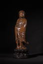 AN AGALLOCH WOOD CARVING GUANYIN.QING PERIOD