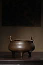 A BRONZE TRIPOD CENSER.QING PERIOD