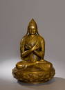 A BRONZE TSONGKHAPA.QING PERIOD