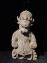 A CARVED STONE MAHAKALA.MING PERIOD