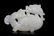 A CARVED WHITE JADE FISH DRAGON