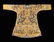 AN IMPERIAL YELLOW BROCADE EMBROIDERED SILK DRAGON ROBE