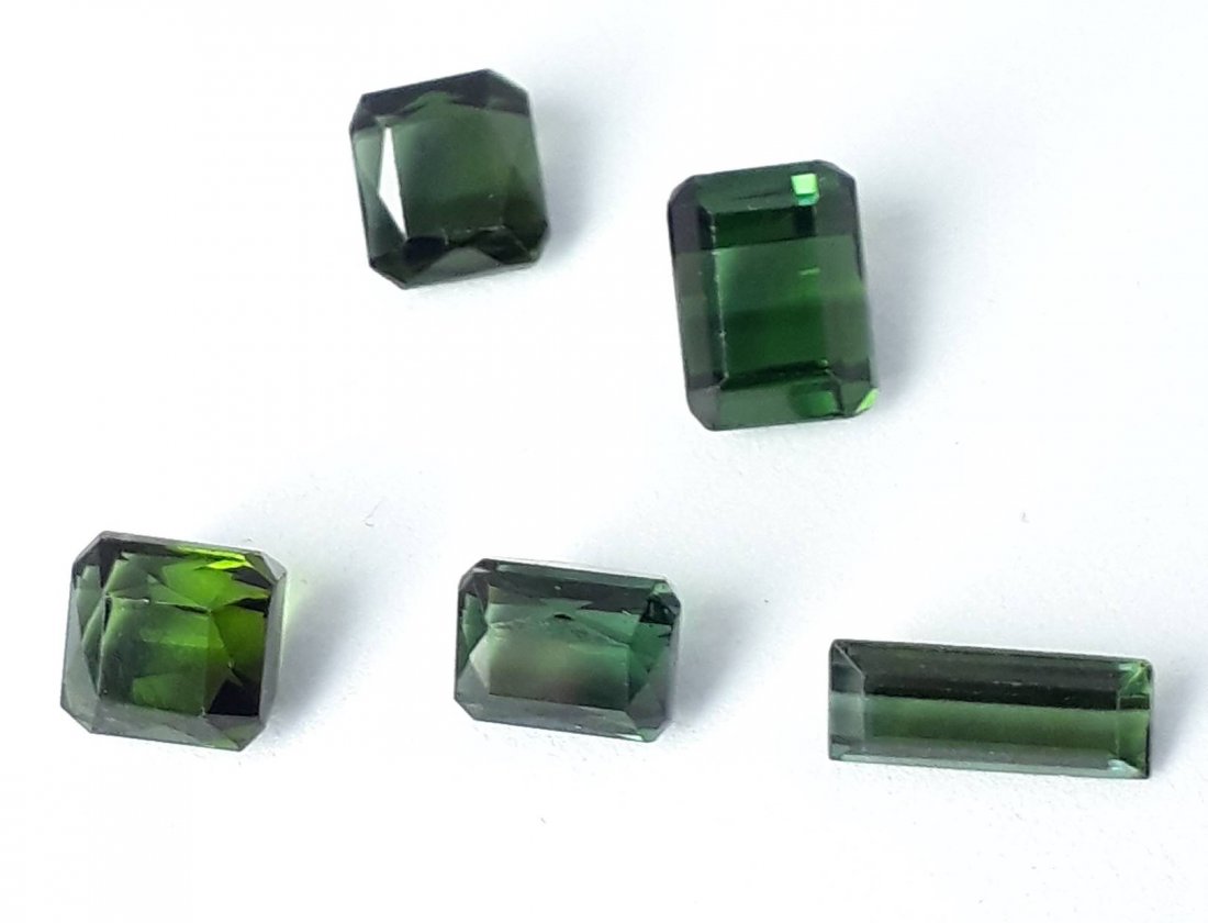 Natural Green Tourmaline (5 Pieces) - 8.305 ct. (1 of 5)