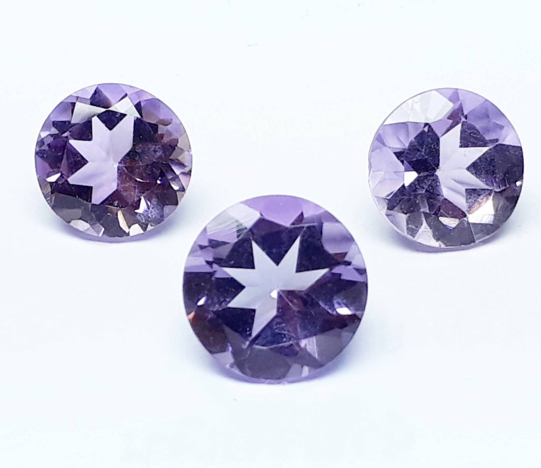Natural Purple Amethyst 3 Pieces - 5.89 ct. (1 of 4)