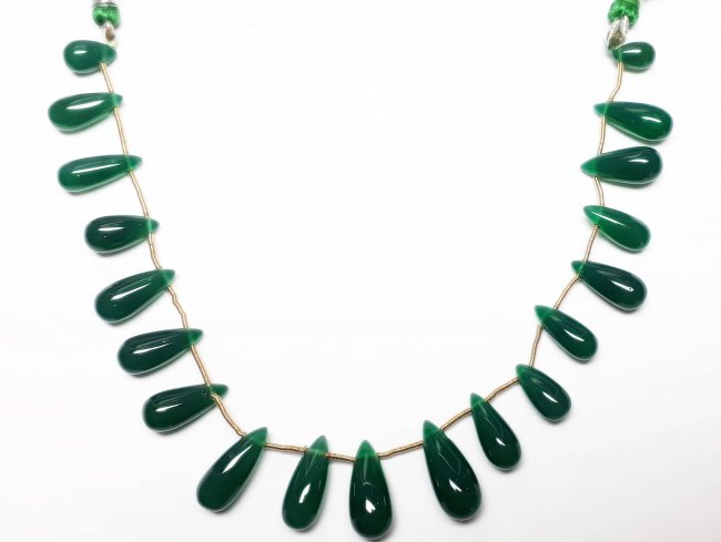 Natural Cabochon Onyx Beads Necklace - 95.63 ct. (1 of 5)