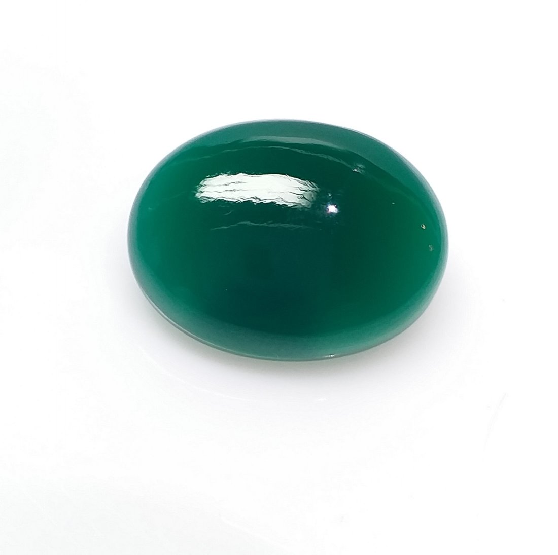 Onyx - 14.71 ct. - Green - Cabochon - Oval (1 of 3)