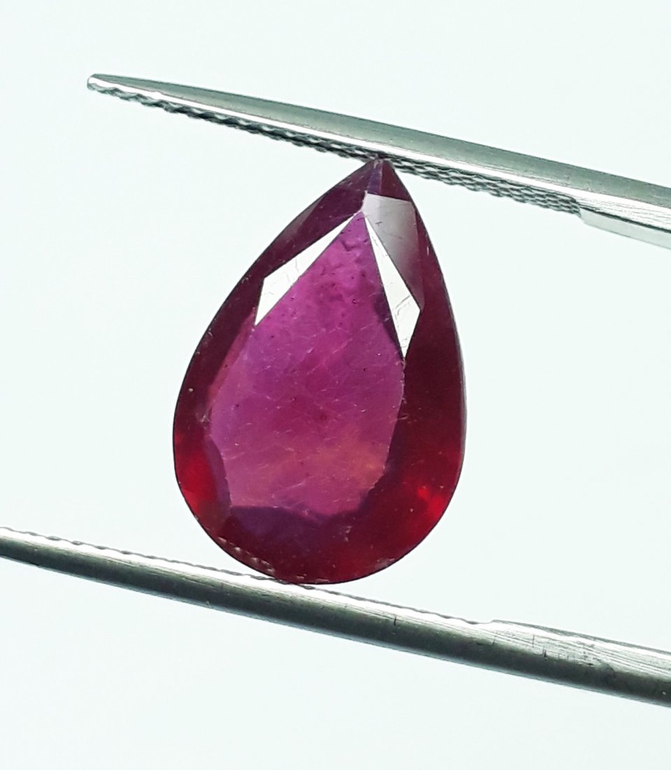 Natural Mozambique Ruby Pear - 6.08 ct. (1 of 5)
