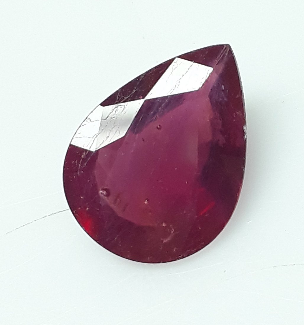 Natural Mozambique Ruby Pear - 4.45 ct. (1 of 5)