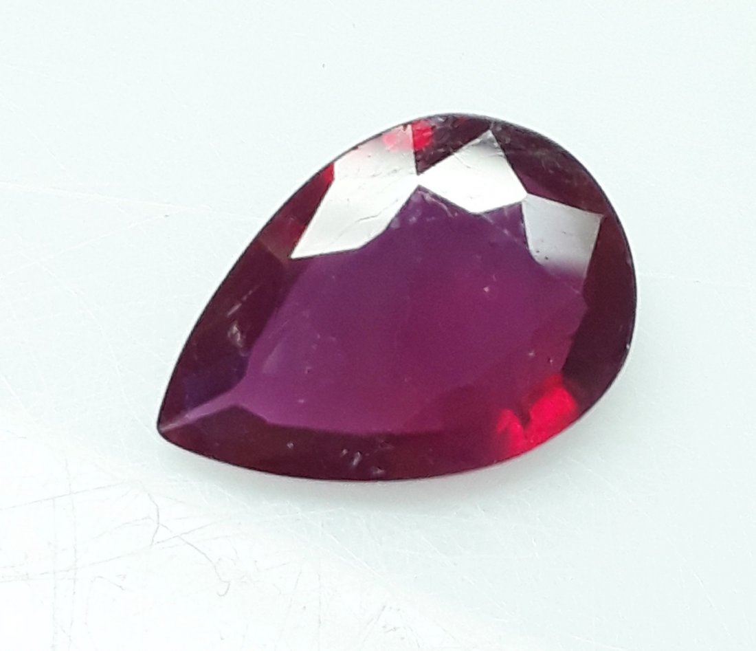 Natural Mozambique Ruby Pear - 3.97 ct. (1 of 4)