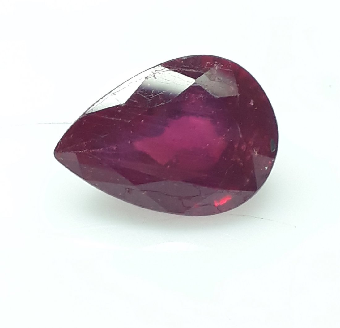 Natural Mozambique Ruby Pear - 5.56 ct. (1 of 5)