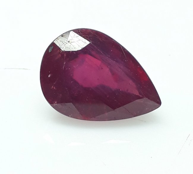 Natural Mozambique Ruby Pear - 5.48 ct. (1 of 3)
