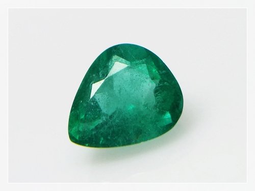 Natural Brazillian Emerald - 1.14 ct. Pear (1 of 6)