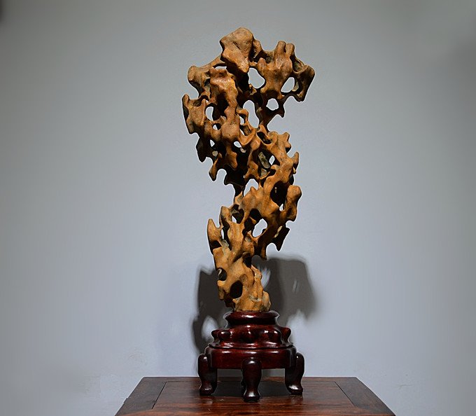 Fine Old  Chinese Natural Tai Hu Scholar Lake Stand (1 of 5)