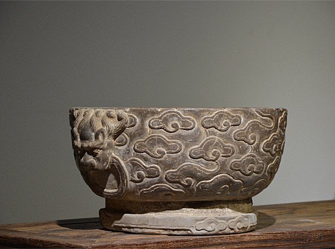 Chinese Ming Dynasty Official Stone Carved Fish Tank (1 of 5)