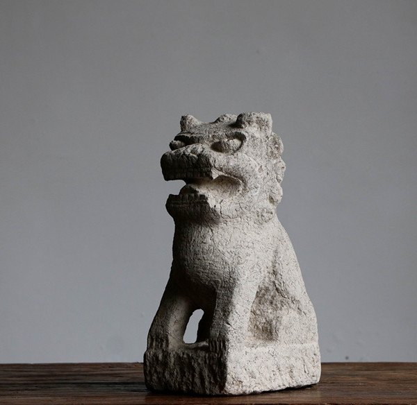 Rare Chinese Ming  Dynasty Stone Carved Mythical Beast (1 of 5)