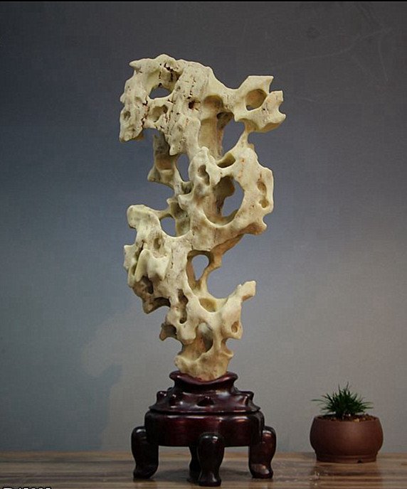 Rare  Old Chinese Taihu Lake Scholar Rock Stand (1 of 6)